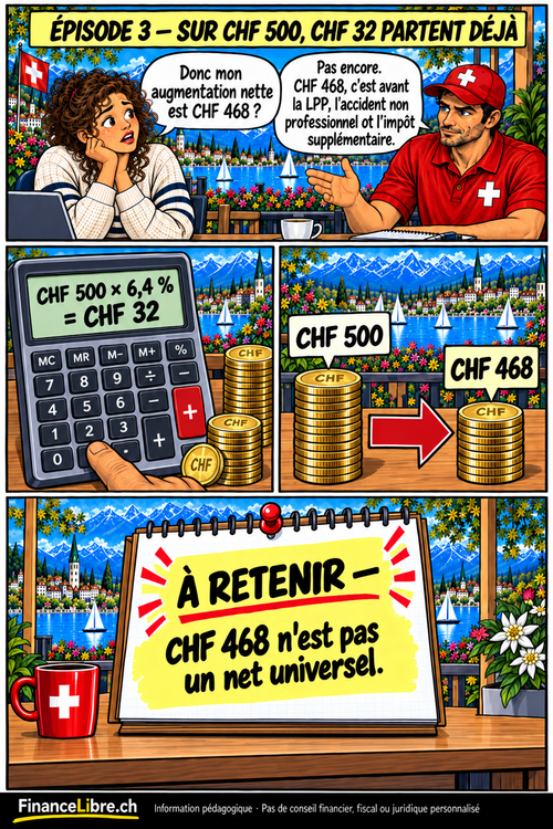 Aperçu BD FinanceLibre — cotisations AVS, AI, APG et chômage