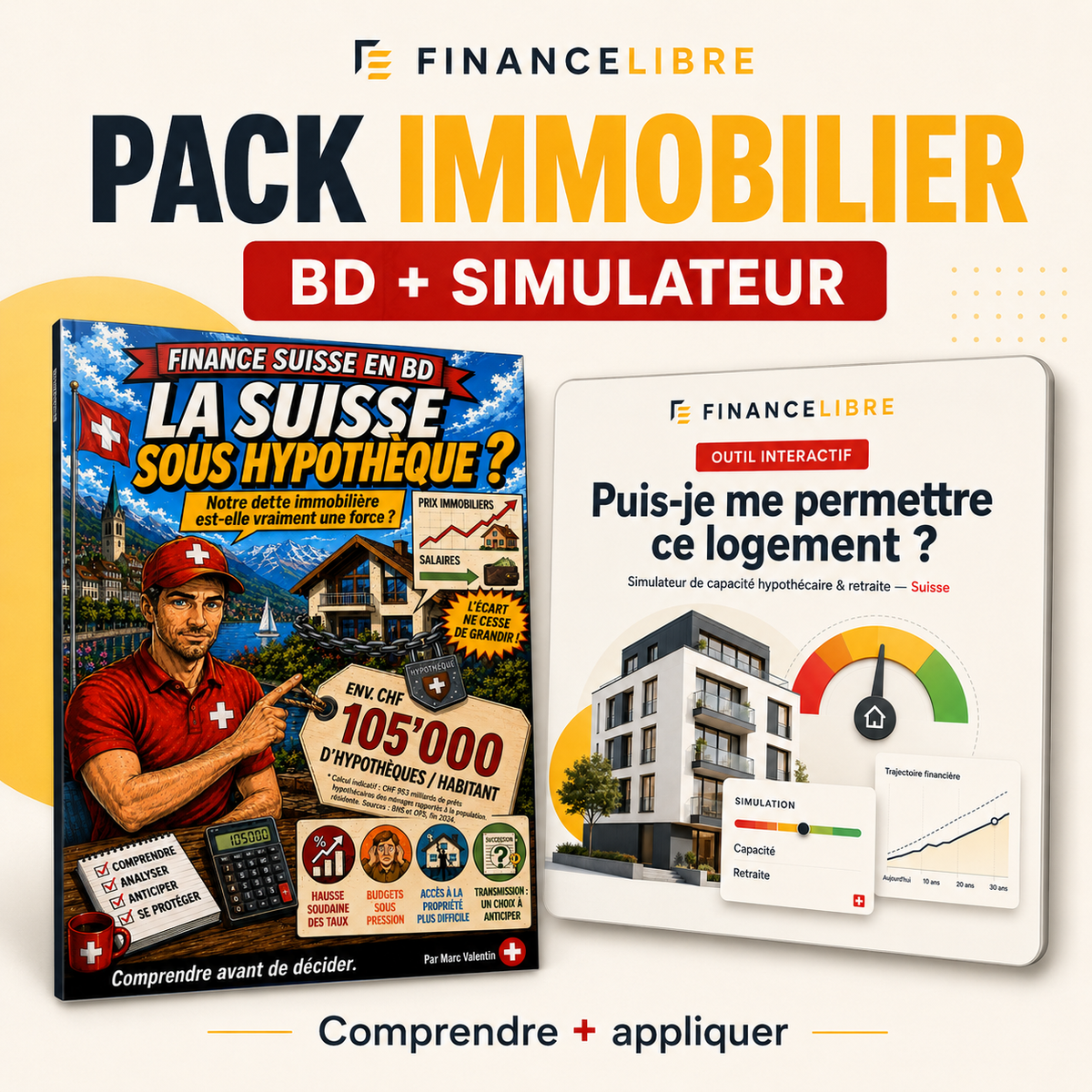 Pack Immobilier FinanceLibre — BD pédagogique et simulateur