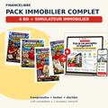 Pack Immobilier complet FinanceLibre — 4 BD immobilières + simulateur immobilier